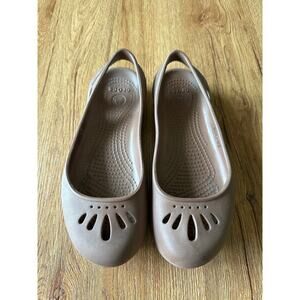 Crocs Tan Malinda Women's Flats Size 6